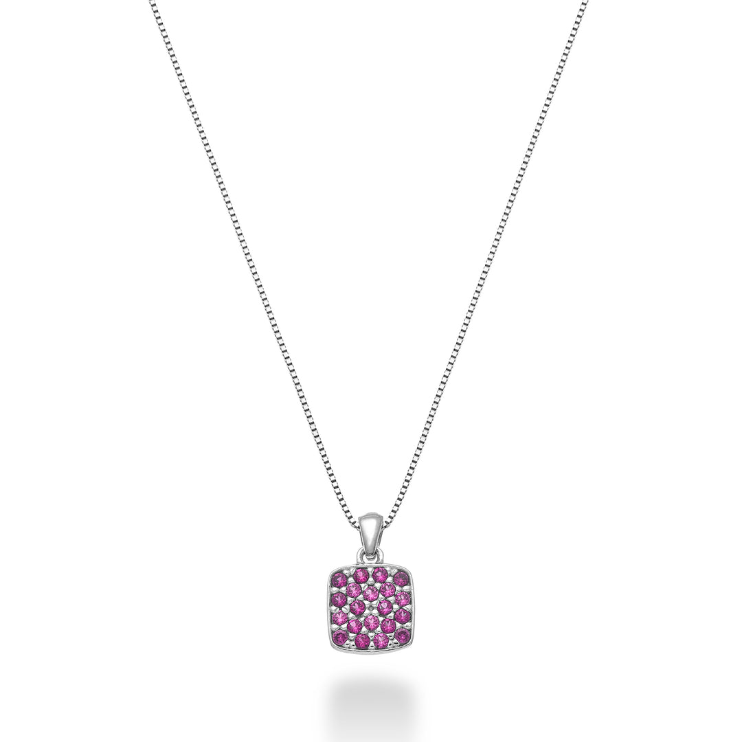 Nihama cl 18k square rubies 0.12 ct ND5164O4RBR