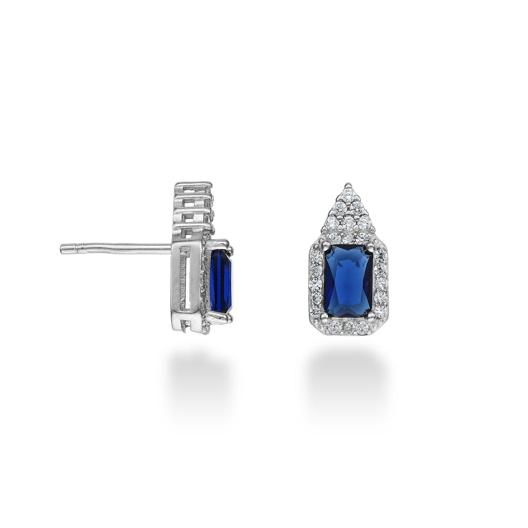 Nihama oder AG925 Edelstein Swarovski weiß und blau NO7597A4BLU0000