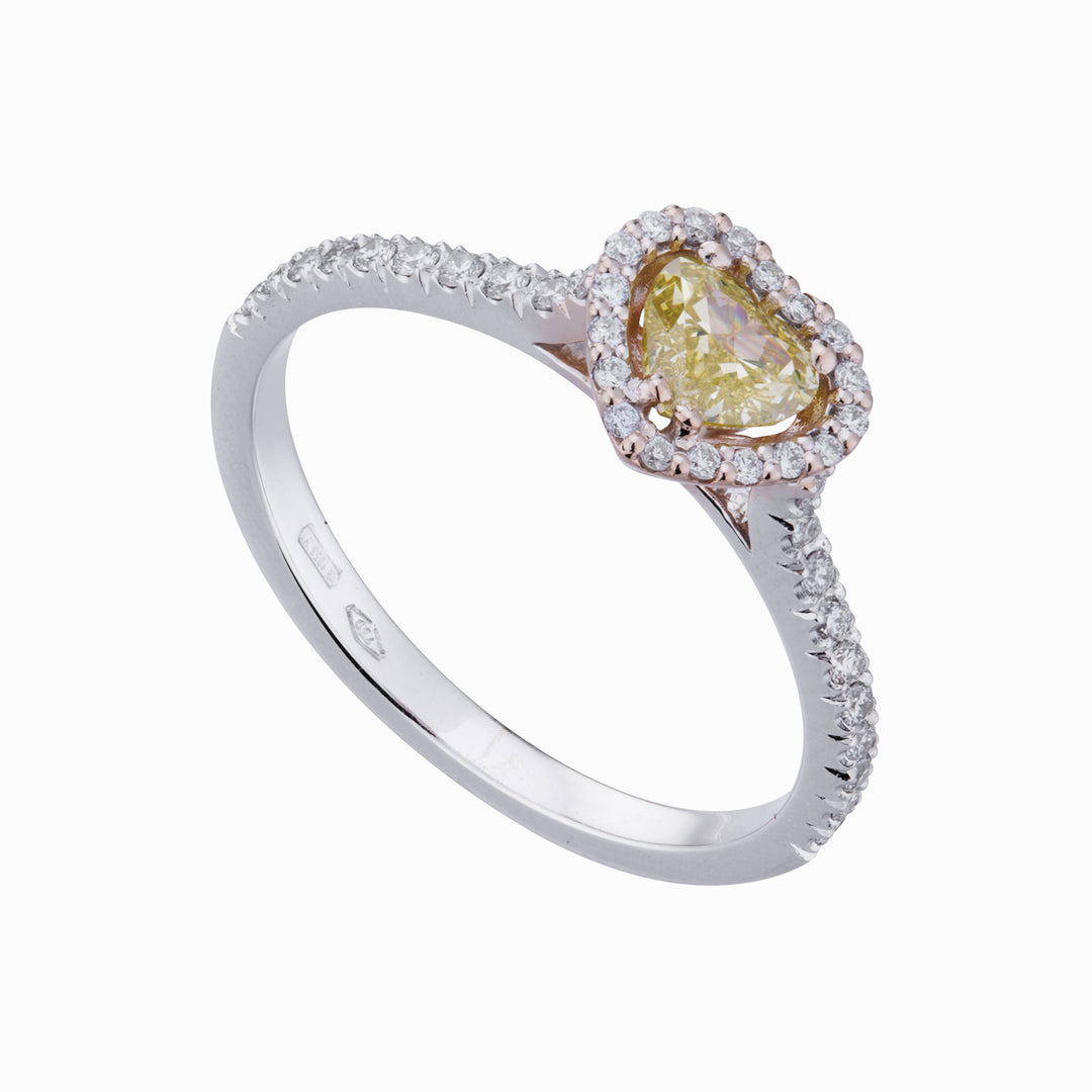 Golay fancy heart ring with contour and recessed shank ACT006DIFY-22133110044
