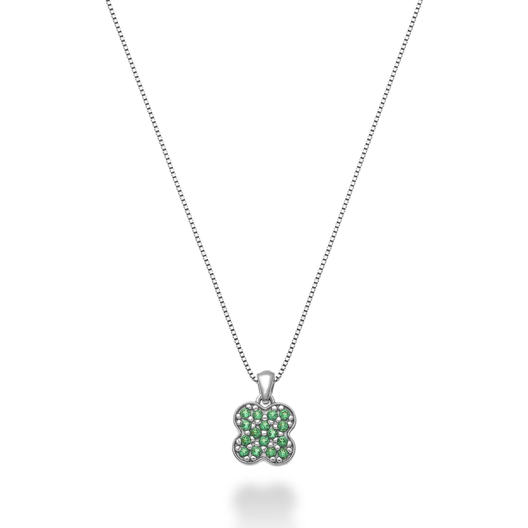 Nihama cl 18k four-leaf emerald ct.0.07 ND5163O4SMR