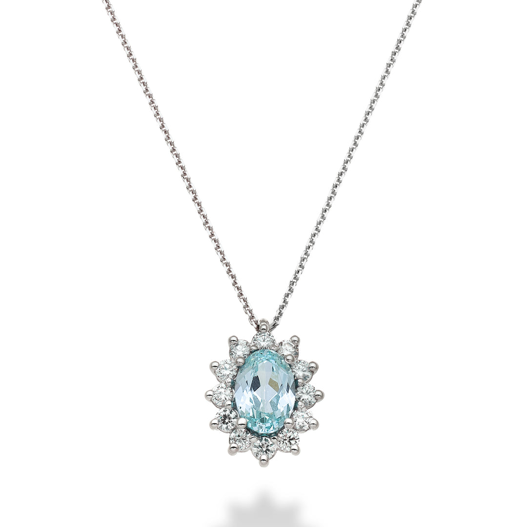 Mikiko cl 18k ovaler Paraiba-Turmalin 7x5 ct.0,80 Durchm. 0,30 ct MD5048O4PAR