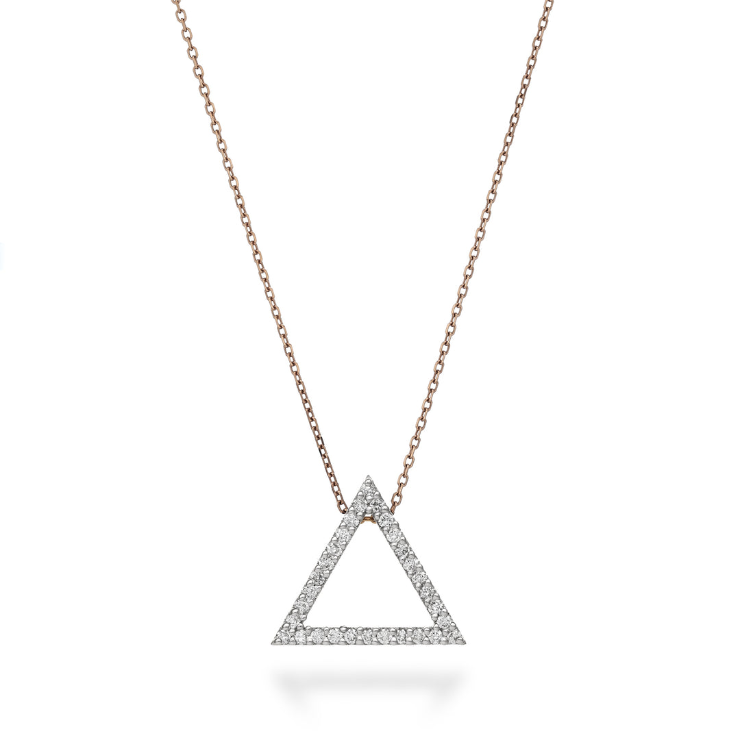 Golay CL 18 Karat Geometrien dreieckige Diamanten 0,18 ct Weißgold Cat.rose GPFTRIDIO7