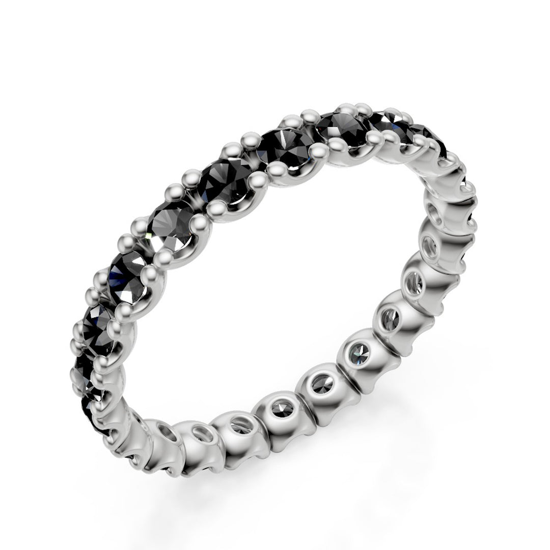 Mikiko an 9kt black spinel ct. 1.15 white gold MXDAET010R4SBK