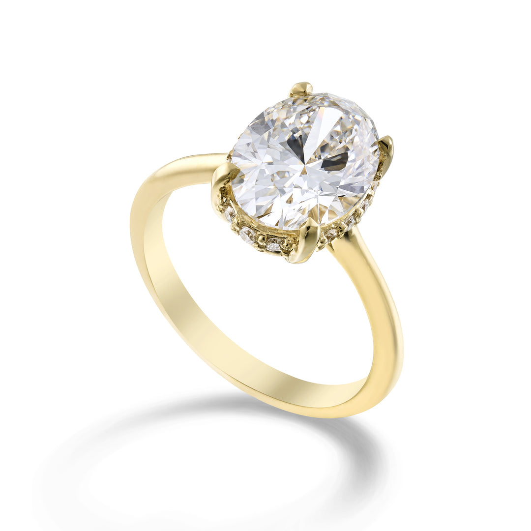 X-Diamond, ein 18-Karat-Labor g.d.tot. ct.3,18, ovales Cen 3,07ct und vertiefter Ring 0,11ct XXDAPU120O1OVBI318