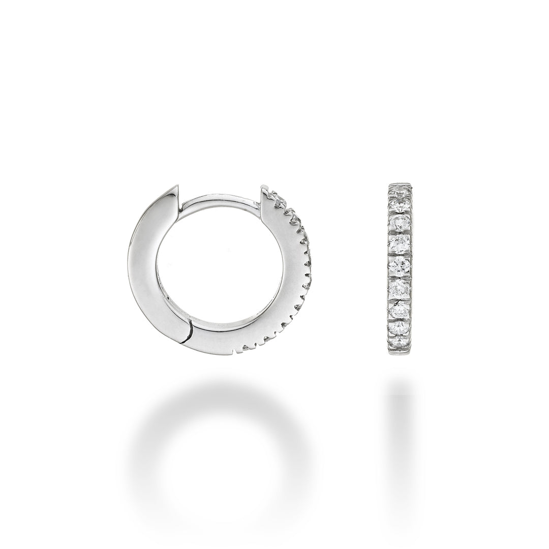 Mikiko oder 18 Kt. 0,18 Weißgold, Größe 2, Durchm. Ost. 12 mm MO5078O4BR018-2