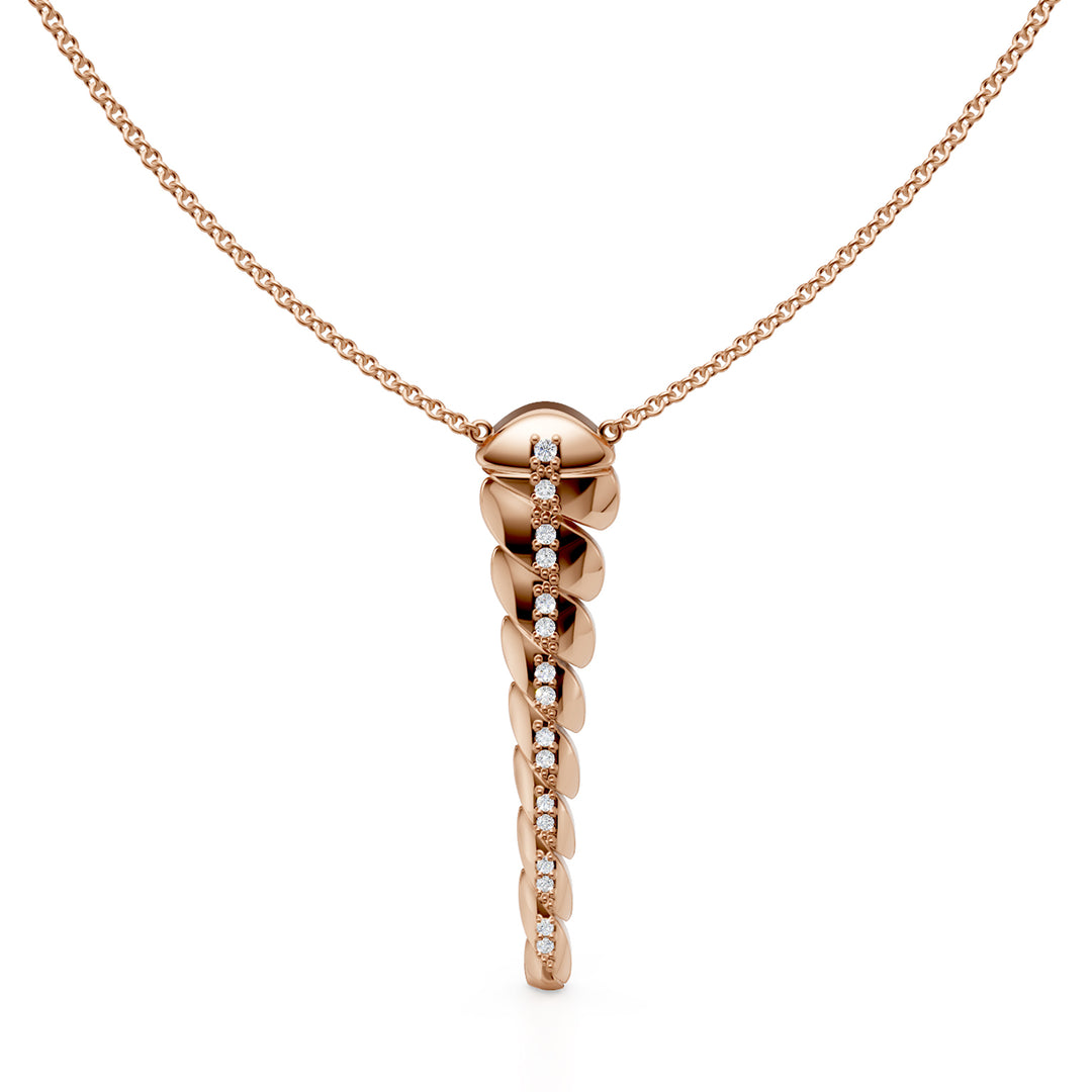Golay ketting met korte swing hanger 1 rij rosé goud GD004DI1R-24085110061