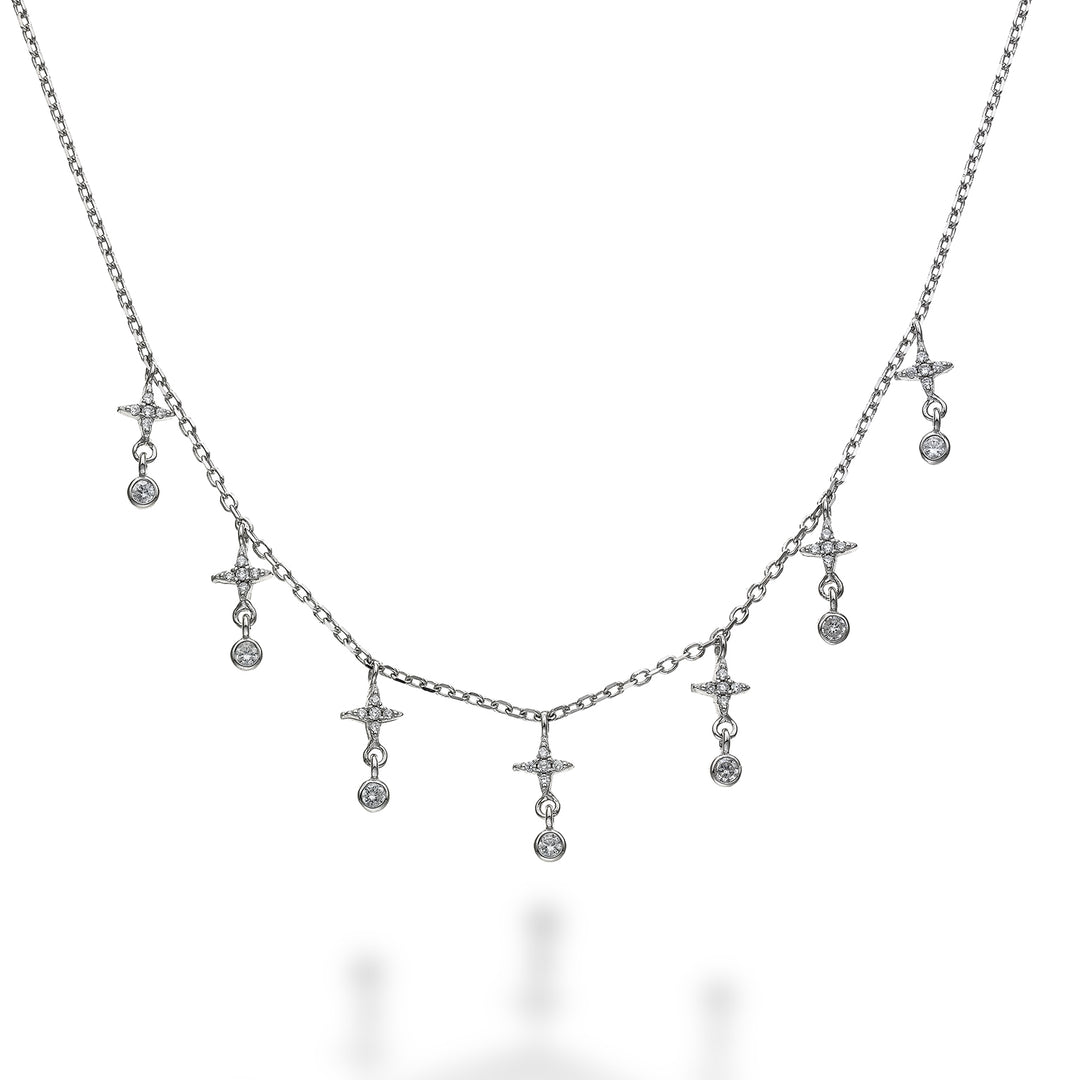 Mikiko cl ag925 witte swarovski edelstenen MD7563A4BIANCO0