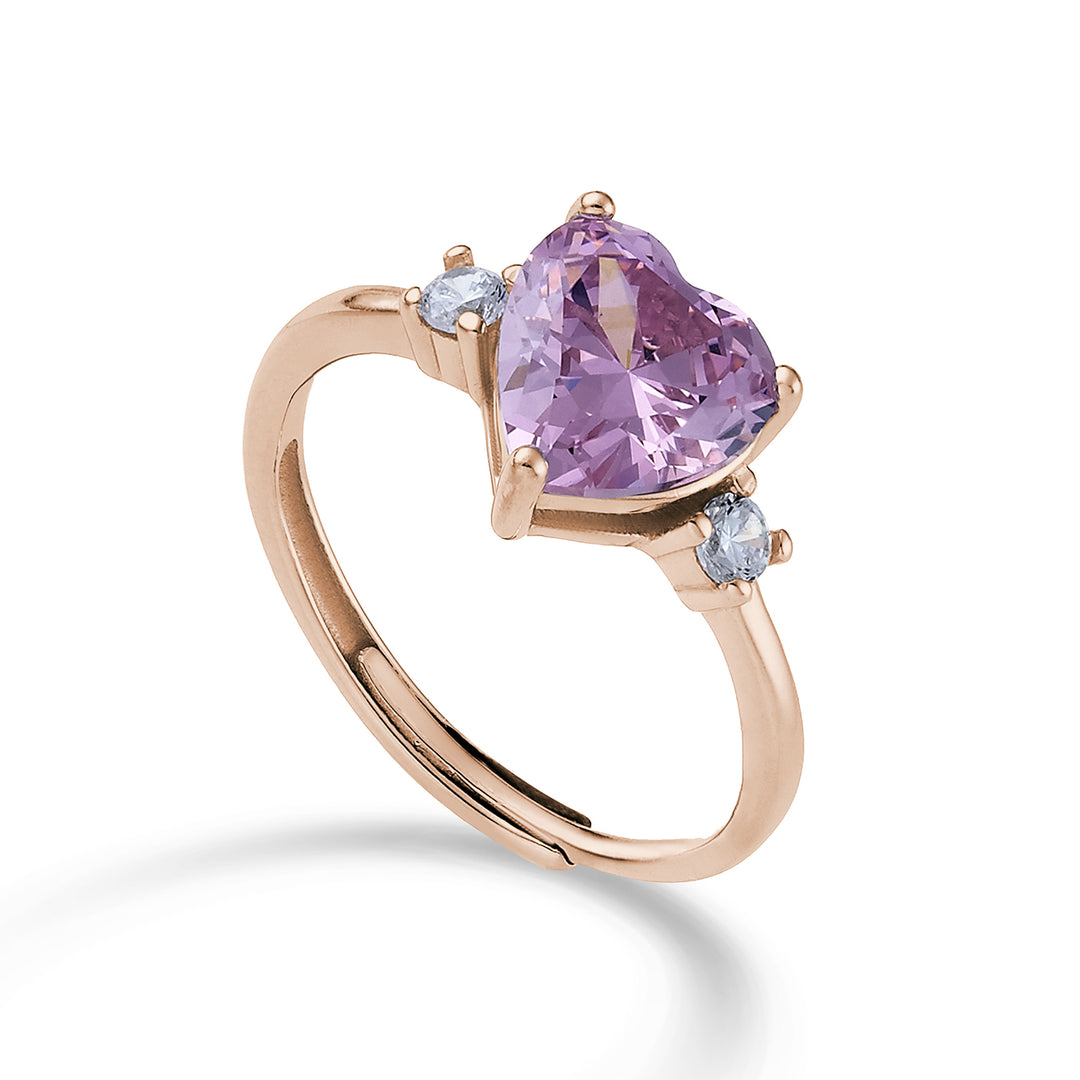 Nihama een ag925 edelsteen swarovski wit en roze NA7202A3ROSA000