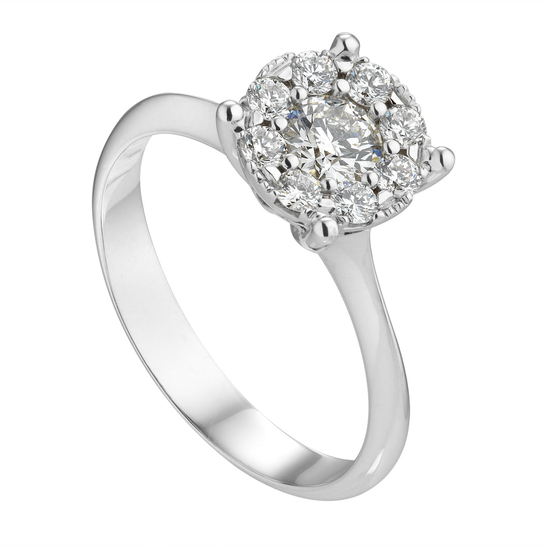 Golay ring cirkel van licht cen 0,23 ct AGICE03-26132110157