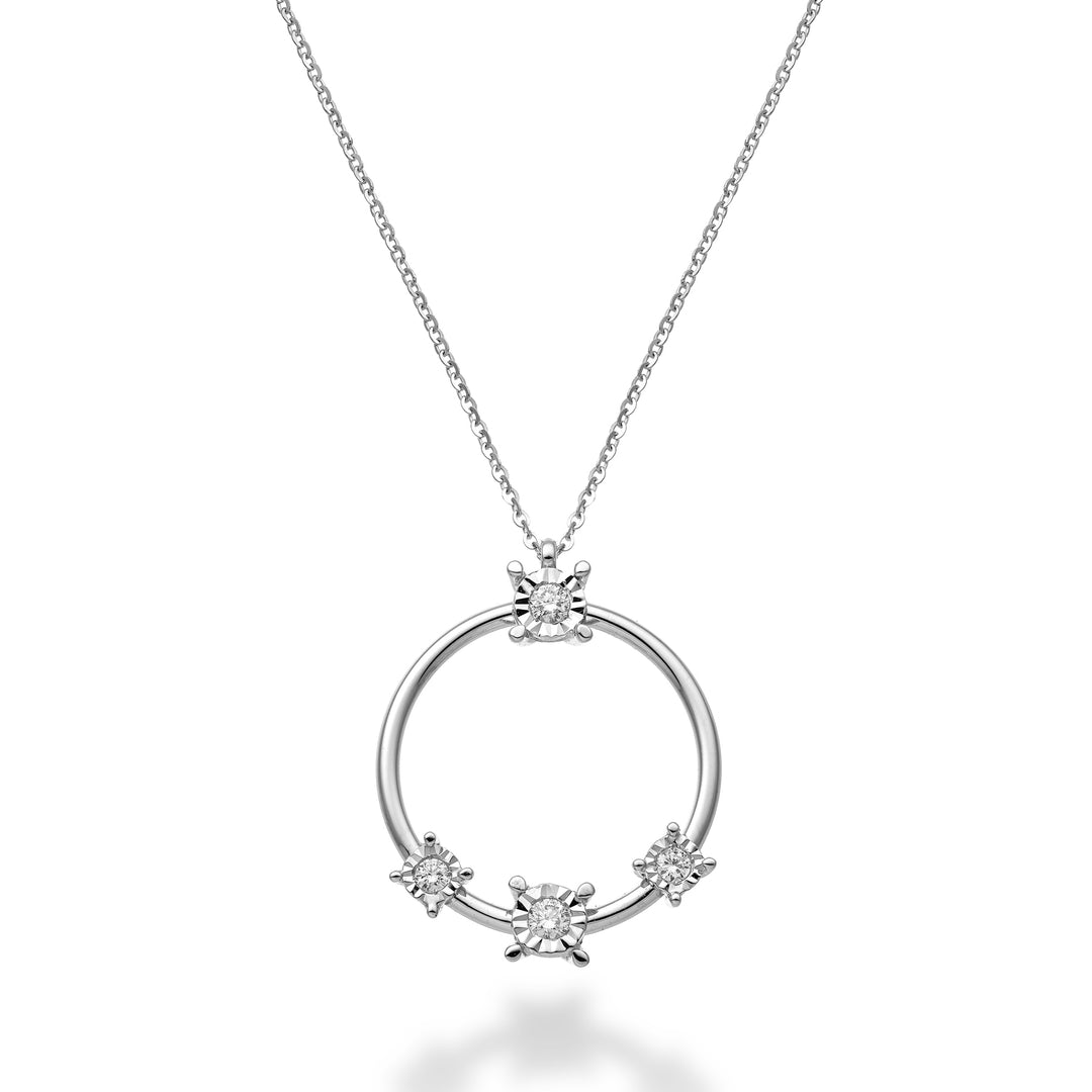 Mikiko cl 18k 0,26 ct hoepel 4 instellingen MD5161O4BR027