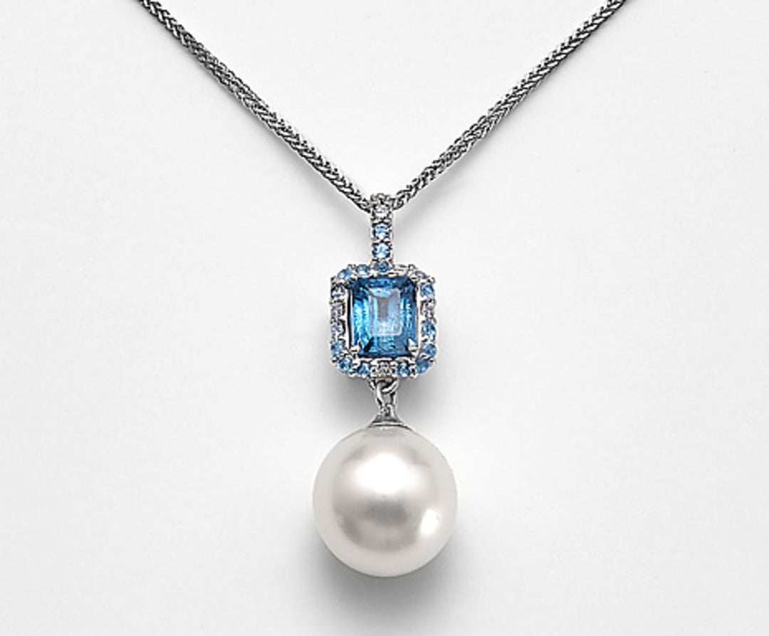 Nihama cl 18k sspw 11/12 ct.0,06 Diam, blauer Topas und Londoner Opal ND0983O4SABI110