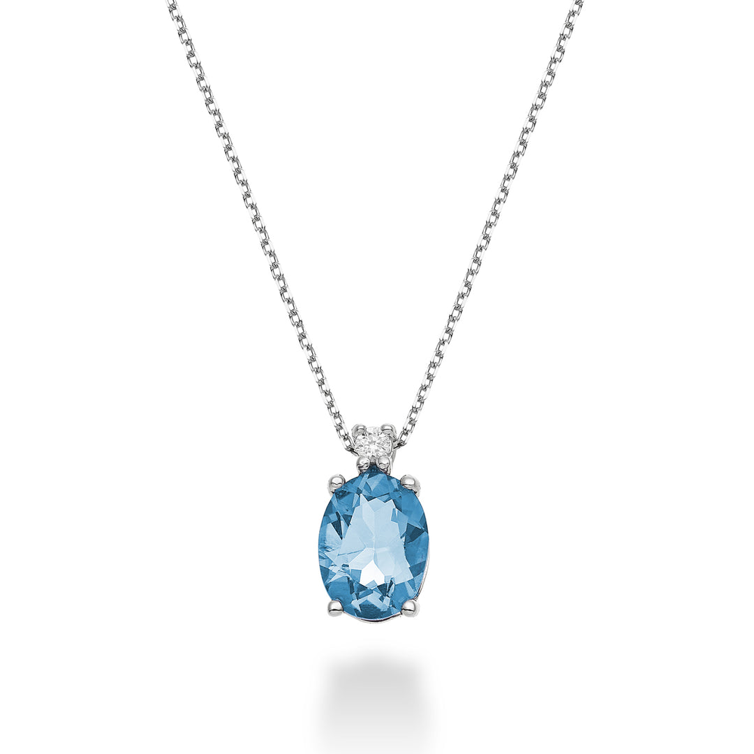 Mikiko cl 18k oval blue topaz 8x6 ct.1,50 diam. ct.0,025 MD5036O4TPAZ