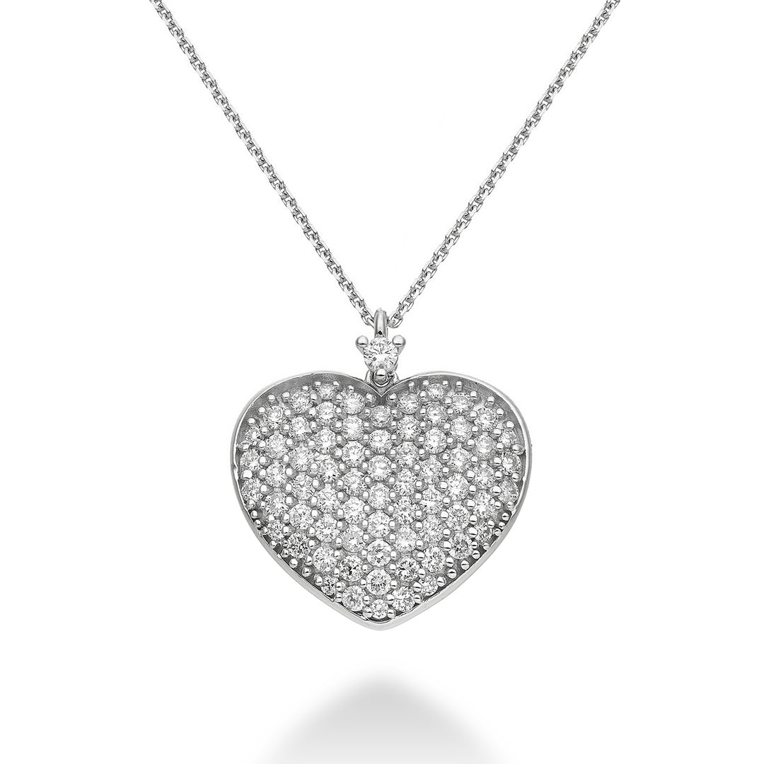 Golay cl 18k ct.0,76 abgerundetes Herz Größe 5 Weißgold Katze. weiß GD5096O4BR076-5