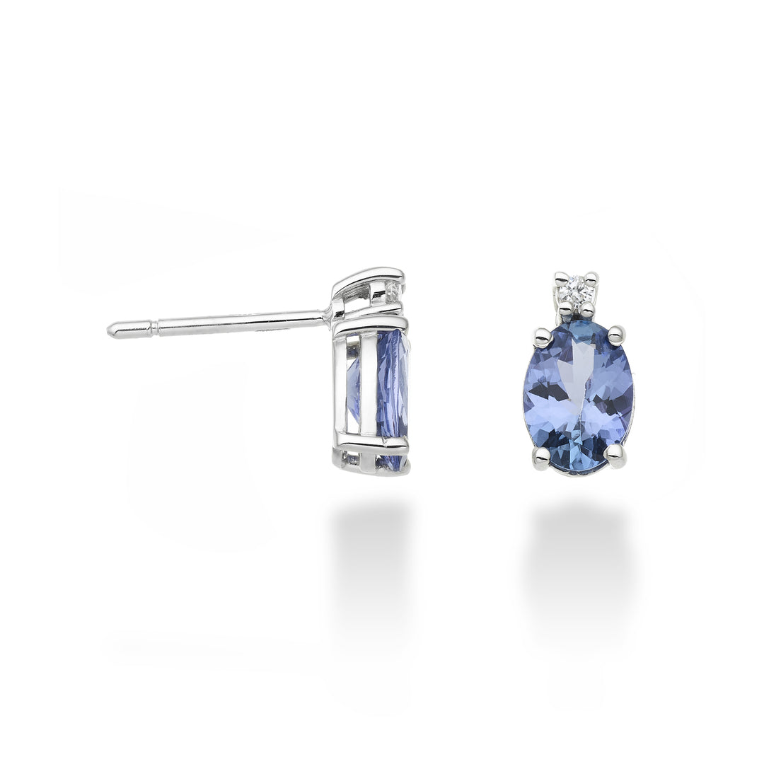 Nihama oder 9k Tansanit n. oval 7x5 ct.1,20 Durchm. ct.0,03 NO5024R4TZN