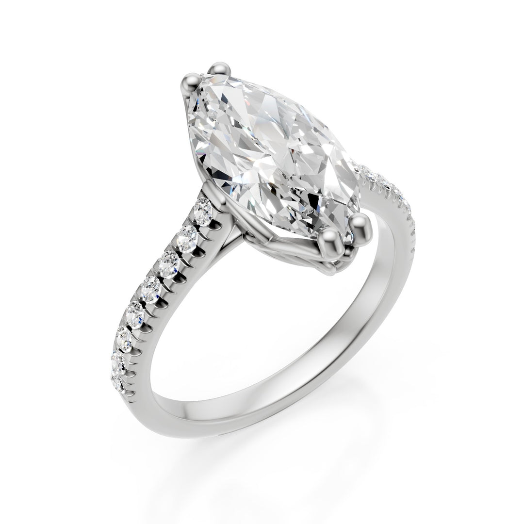 X-Diamond, ein 18-Karat-Labor-G.D. Gesamtct. 2,76 Cent. ct. 2,52 Marquise – versenkter Schaft 0,24 ct LXDAPU096O4MABI276