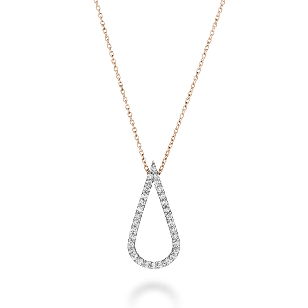 Golay cl 18k drop-shaped geometries diamonds 0.20 ct white gold cat.rose GPFGOCDIO7