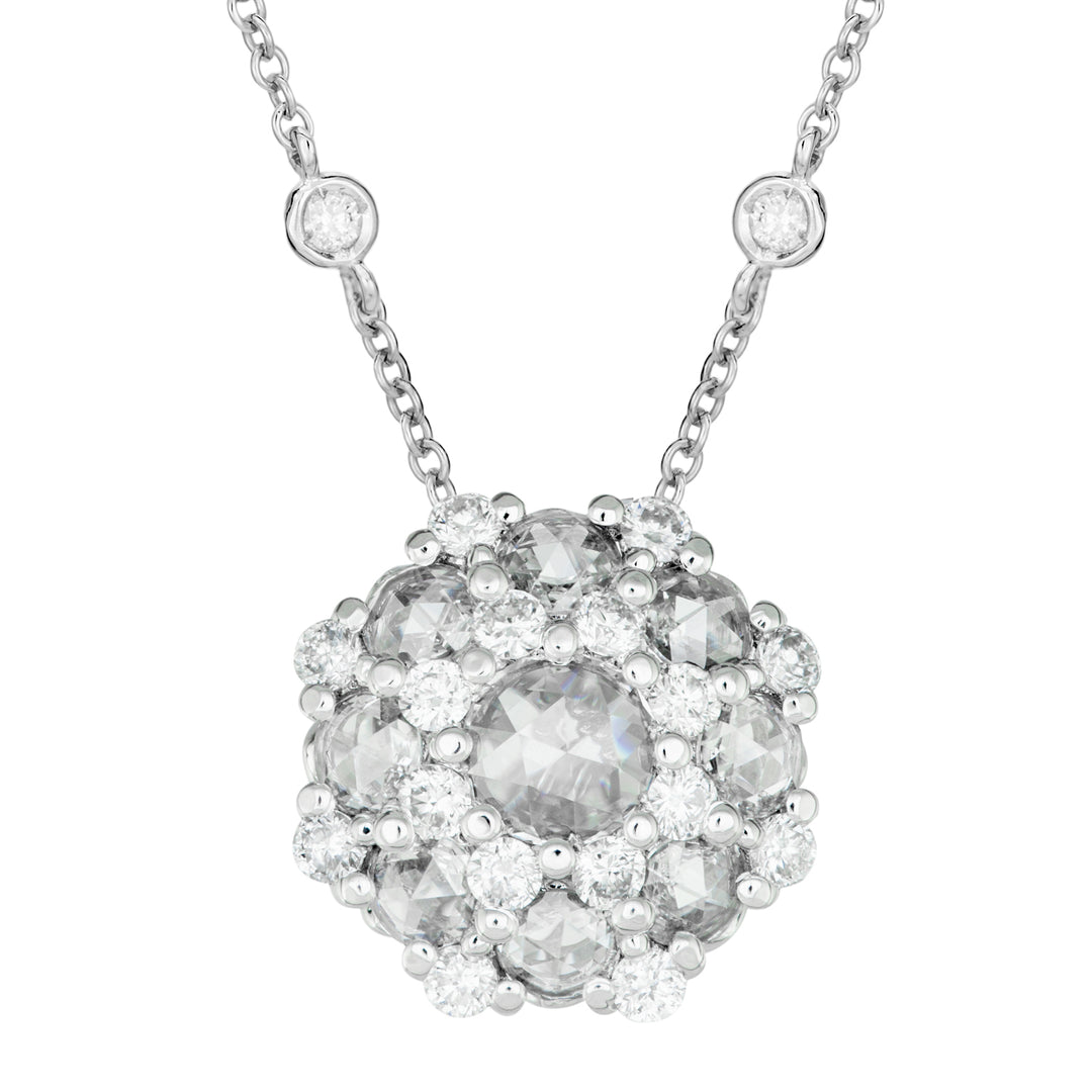 Golay rosecut flower pendant PPV009DI-17207110034