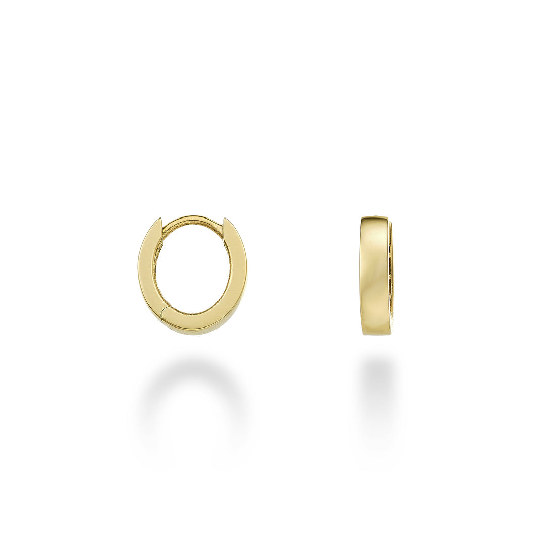 Ovaler Diam aus Nihama oder 18 Karat Gelbgold. int. 0,90 x 0,70 cm NO5097O1OVAL