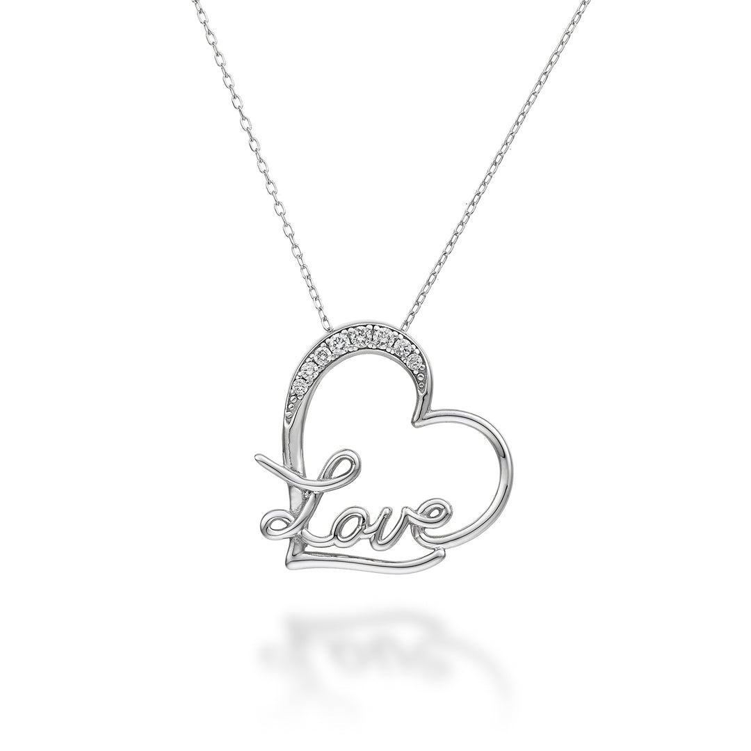 Nihama cl 18k hart liefde witgoud diam. ct.0,07 ND5082O4BR007