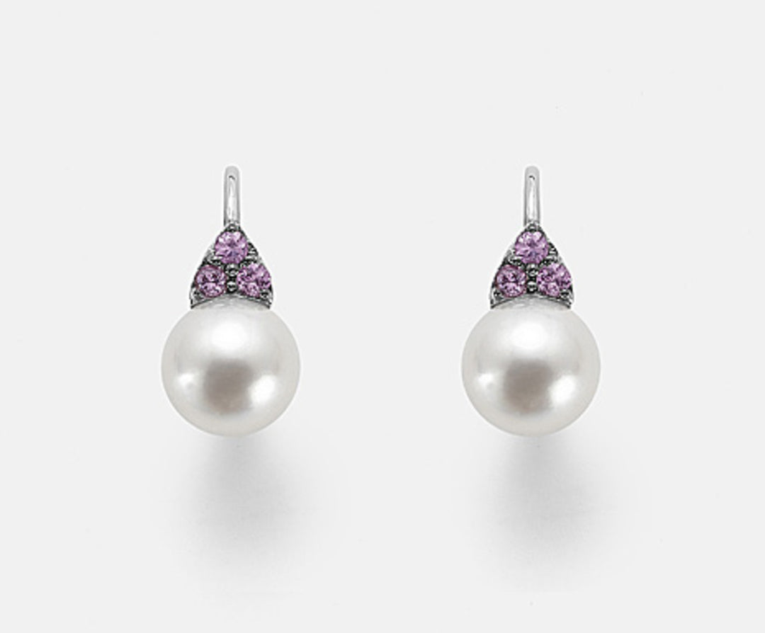 Nihama of 18k fw 10/10.5 roze saffieren 0,42 ct NO1469O7ZAFFROSA