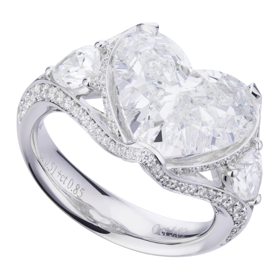 World Diamond Group ring met centrale hartdiamant APU394DI-20016110041