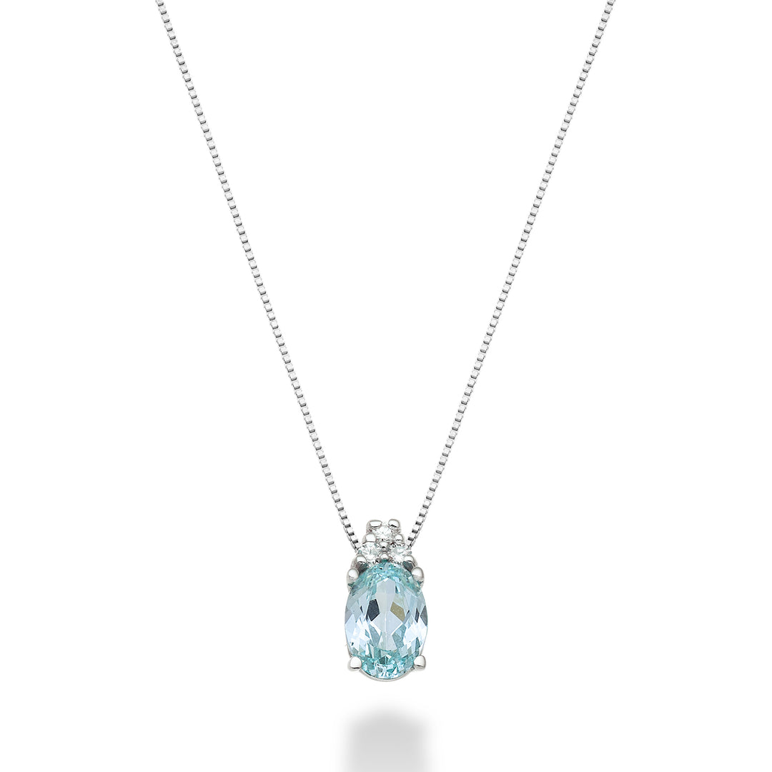 Nihama cl 18k paraiba toermalijn ovaal 7x5 ct.0.80 dia ct.0.045 ND5055O4PAR