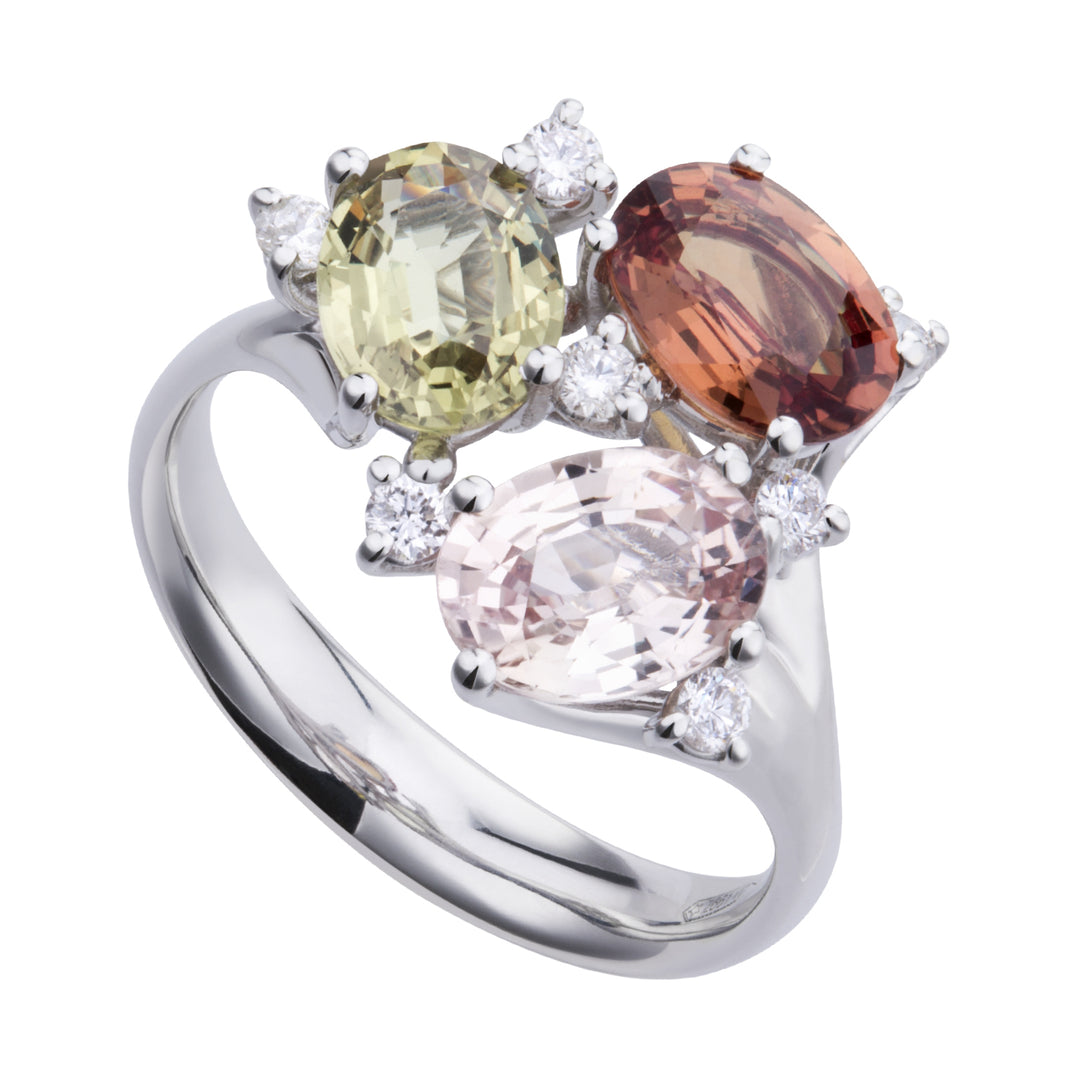 Golay-Trilogie-Ring mit 6x8 mehrfarbigen Saphiren und ATRM001DIZMC1-20160110012