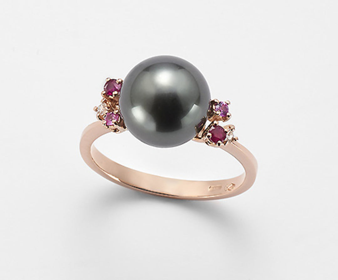 Mikiko ein 18 Karat SSPB 10/11 ct. 0,03 Rubine 0,12 ct und rosa Saphire 0,07 ct MA0760O3SANE100