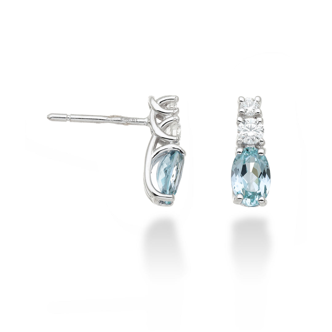 Nihama oder 18k Paraiba-Turmalin oval 6x4 ct.1,40 dia ct.0,20 NO5035O4PAR
