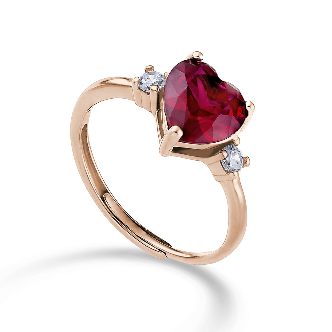 Mikiko ein AG925 Edelstein Swarovski weiß und rot MA7202A3RED00