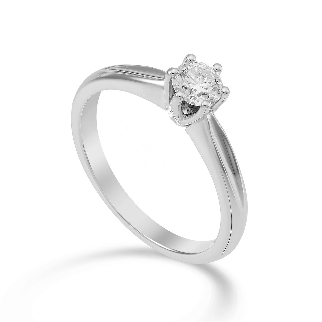 World Diamond Group solitaire ring met 6 griffen ASL046DI-23009110114