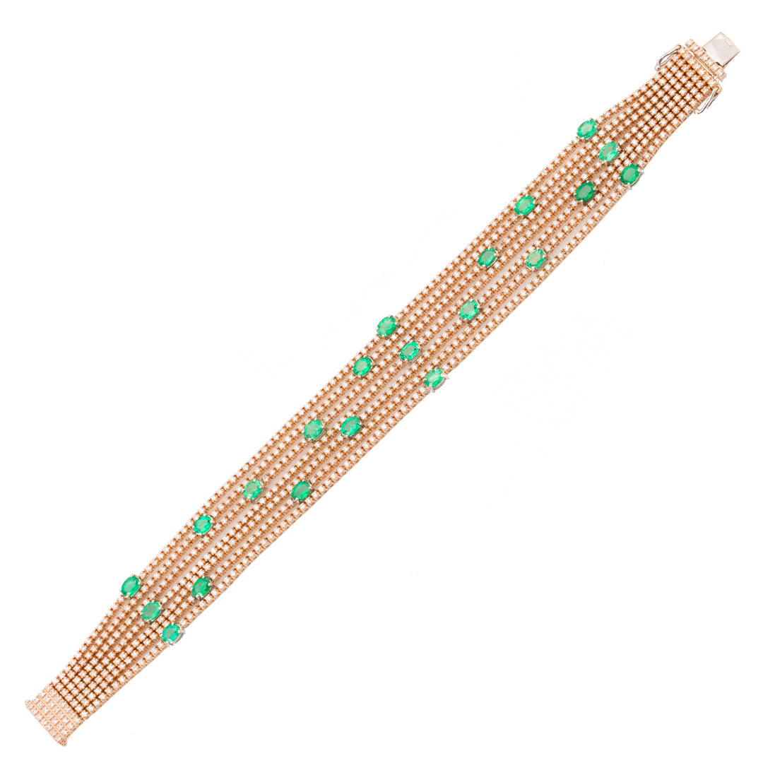 Golay 7-reihiges quadratisches Tennisarmband BRDMBTL07-14016110080
