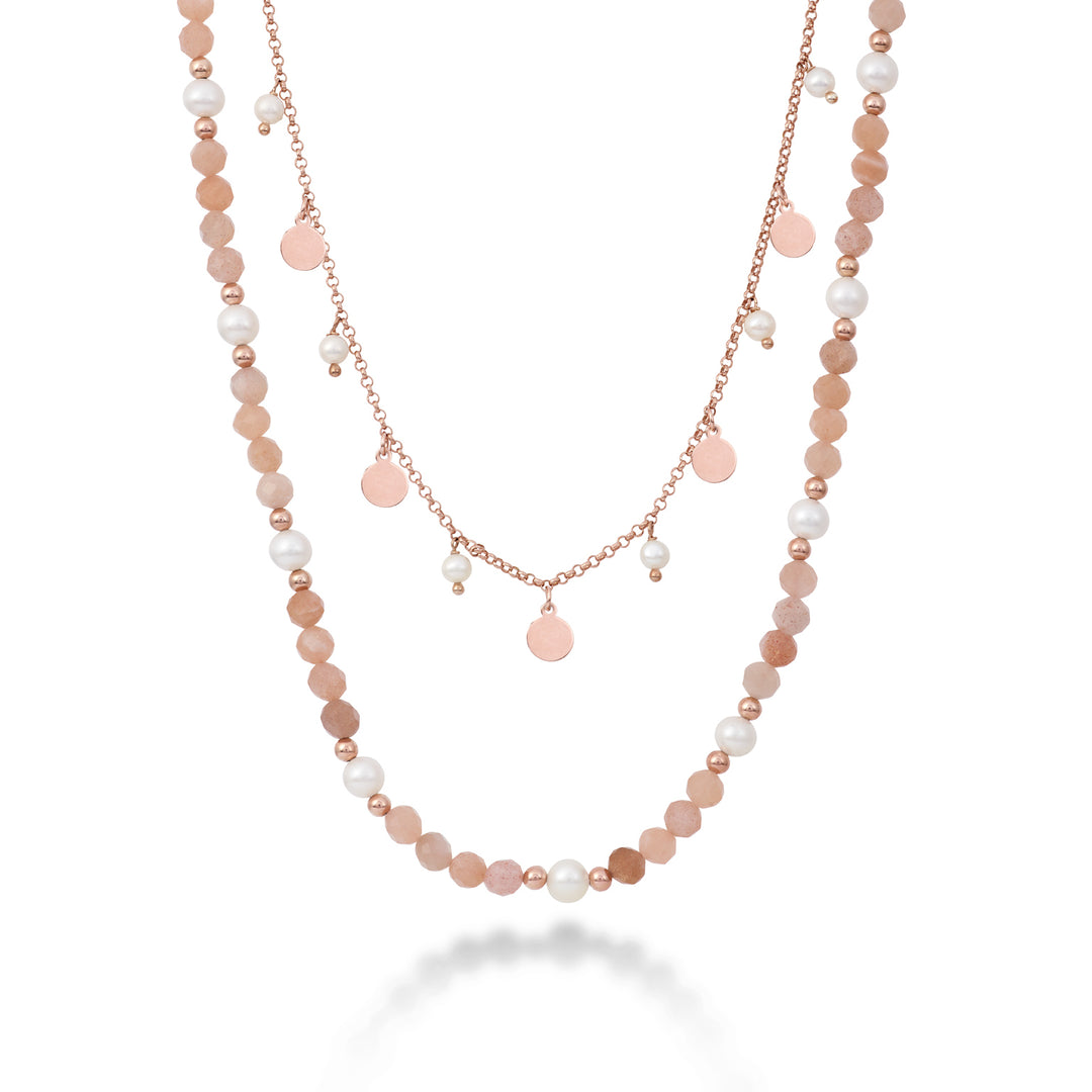 Mikiko cl ag925 fw 4/4,5 5/5,5 Mondstein 4mm MD7594A3ROSA