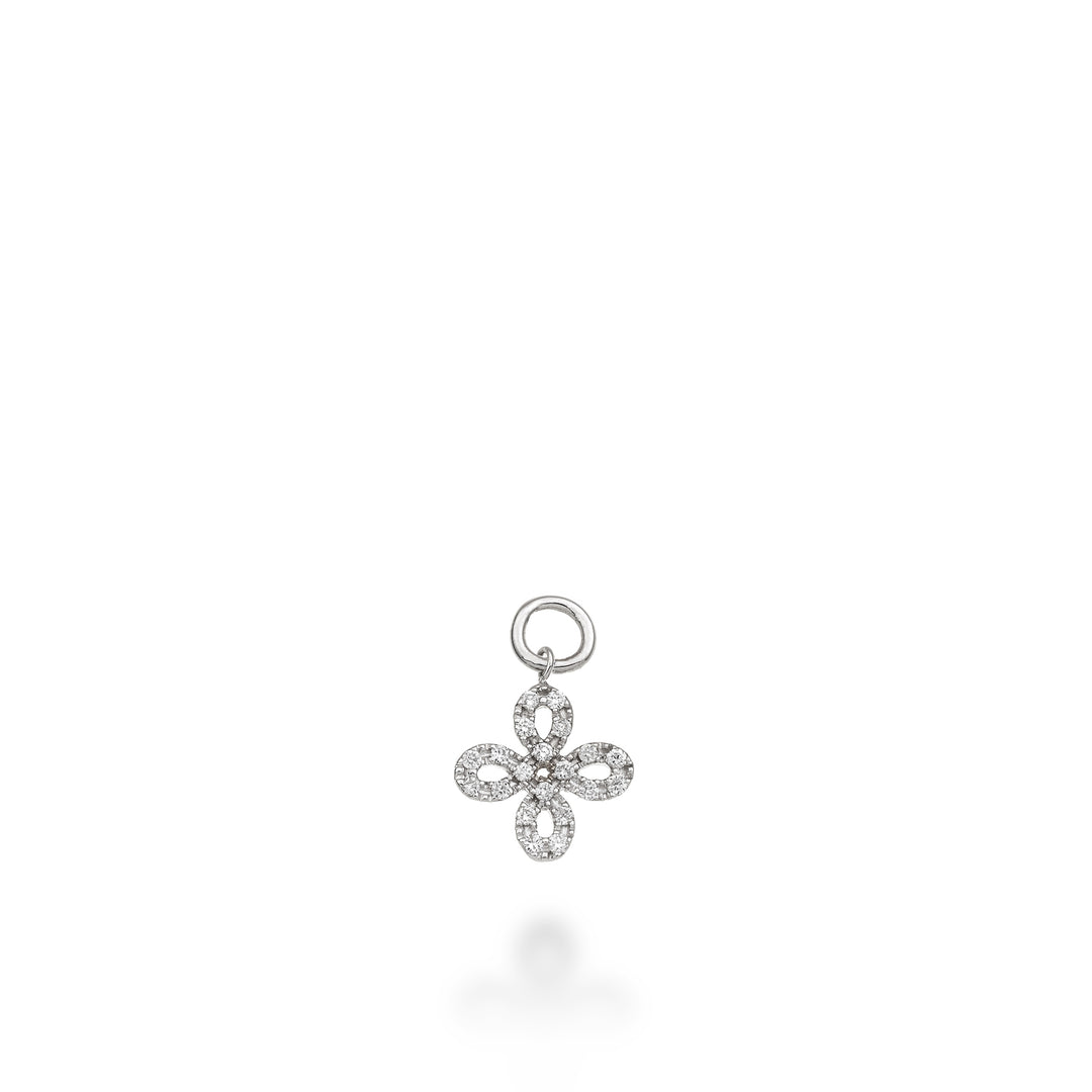 Kruisbedel van World Diamond Group 18k ct, 0,11 g versus witgoud GCH411DIO4