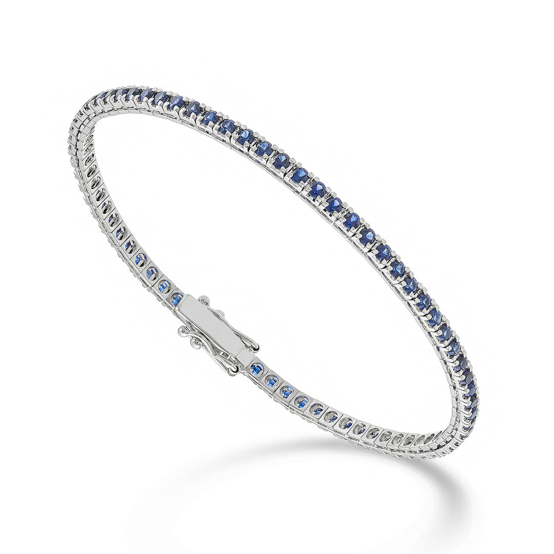 X-Diamond Br Tennis 18 Karat Saphire ct. 2,30 cm.17,5 -80 Einstellungen LXDBTQ220ZFRO4