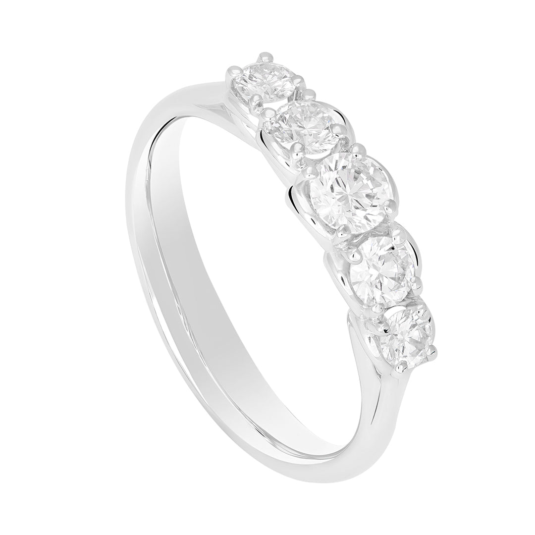 Golay Riviera ring with 5 scalar stones 0.65 ct AR5S024070DI-22125110007