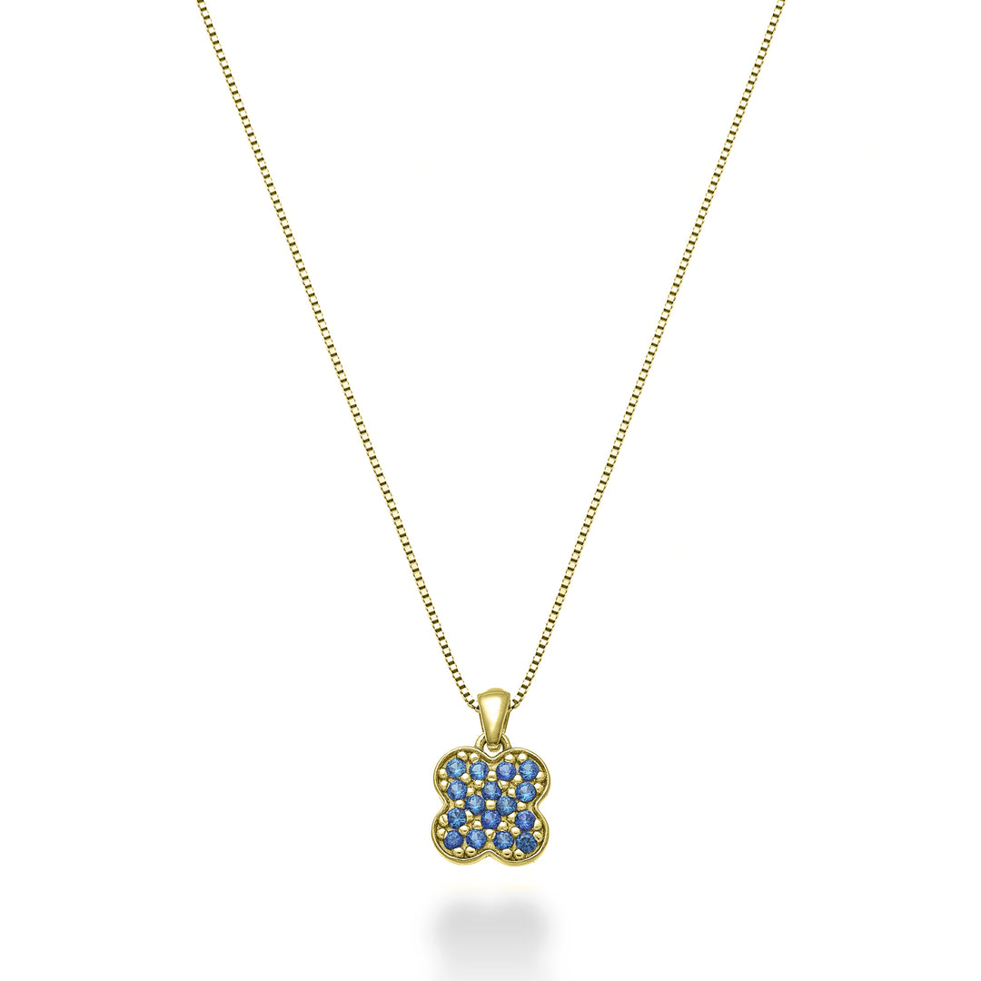 Mikiko cl 18 Karat vierblättriges Kleeblatt-Saphir 0,12 ct Gelbgold MD5163O1ZFR
