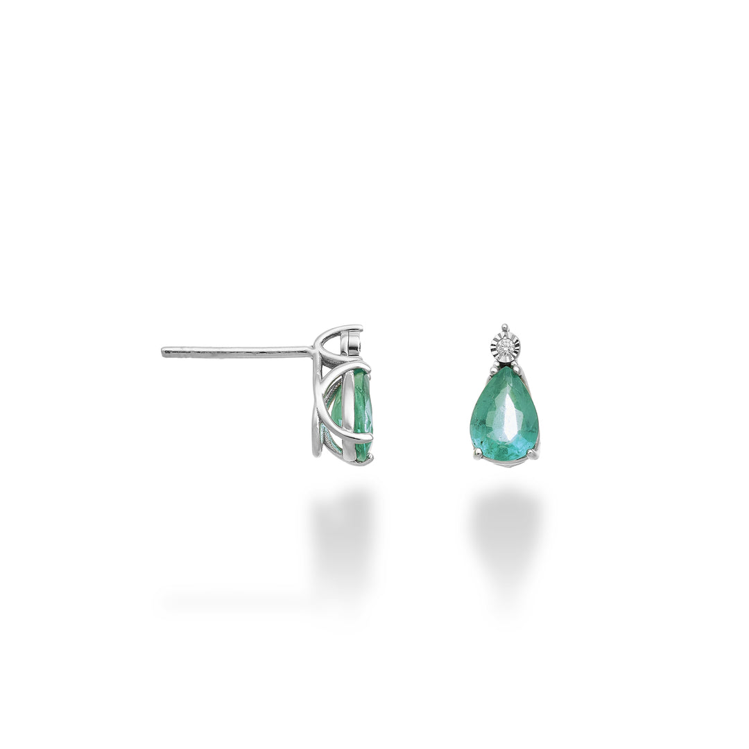 Mikiko or 18k emerald n. 7x5 drop with MO5177O4SMN120 diamond