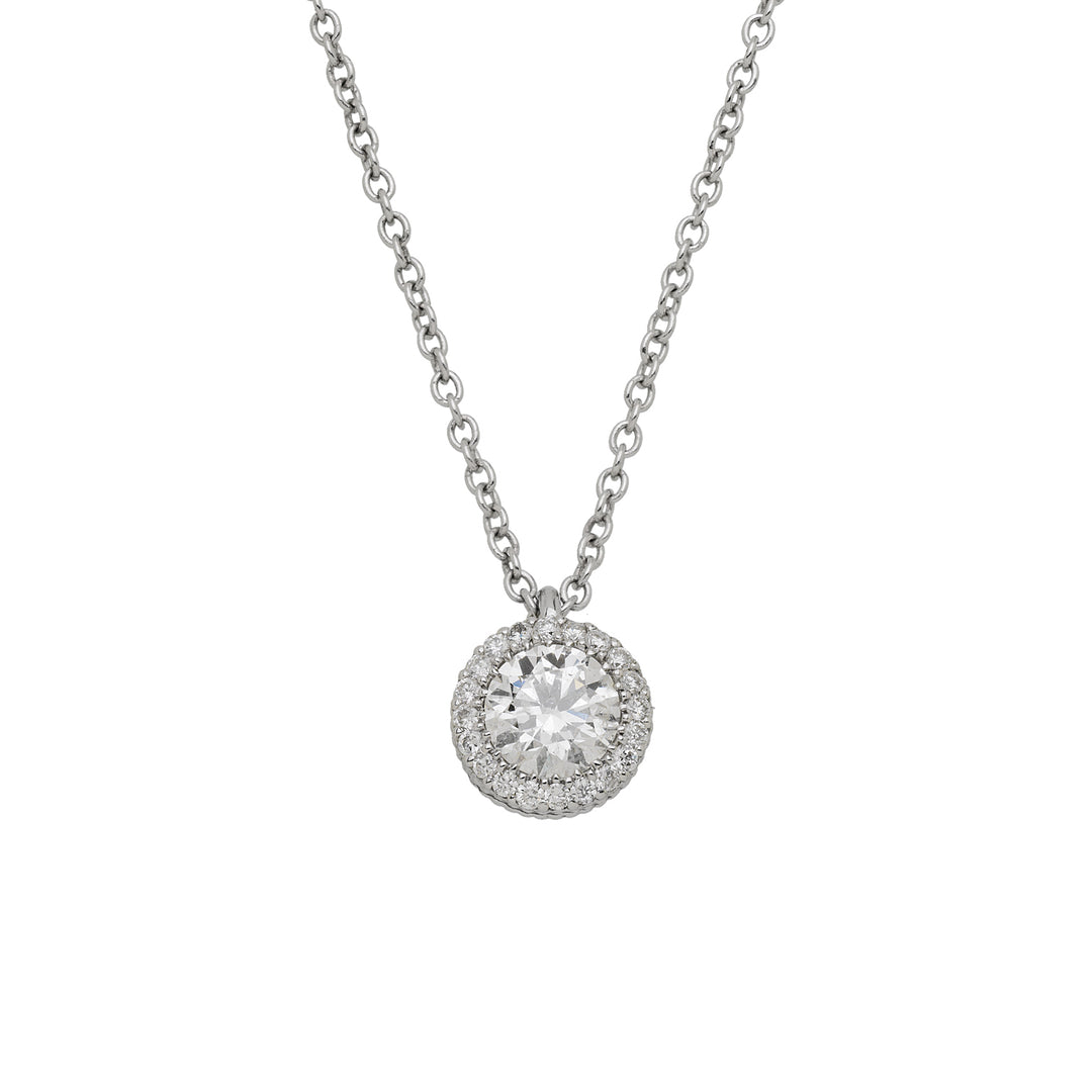 Golay light point necklace with round diamonds totaling ct. 0.60 GNE7895-14251110346