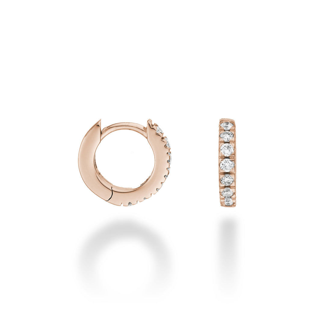 Mikiko oder 18 Kt. 0,23 Roségold, Größe 1, Durchm. Ost. 10 mm MO5079O3BR023-1