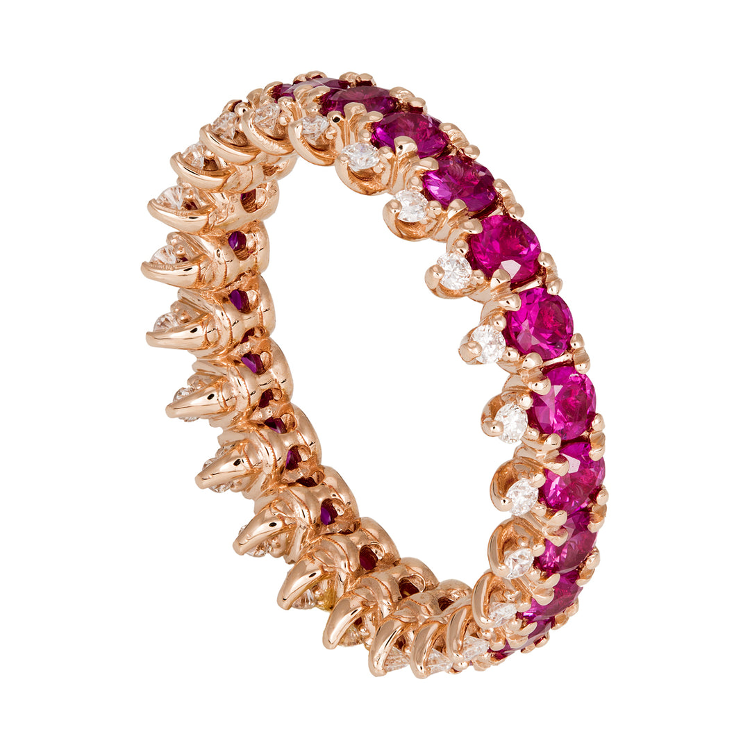Golay diamond and ruby finger ring ADG016RUDI-18059110020