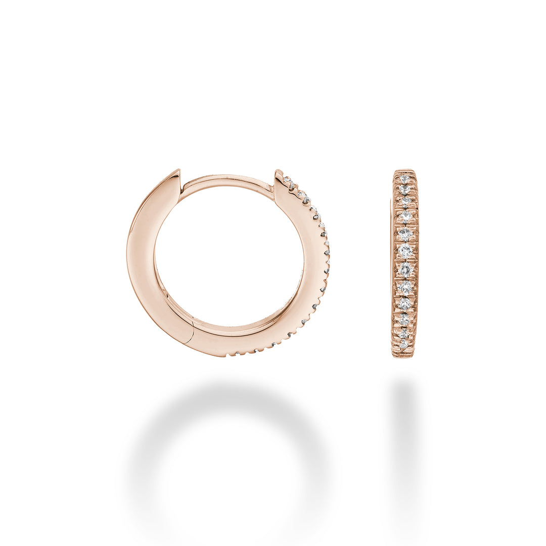Nihama oder 18 Karat ct.0,13 Roségold, Größe 3, Durchm. Ost. 13,5 mm NO5077O3BR013-3