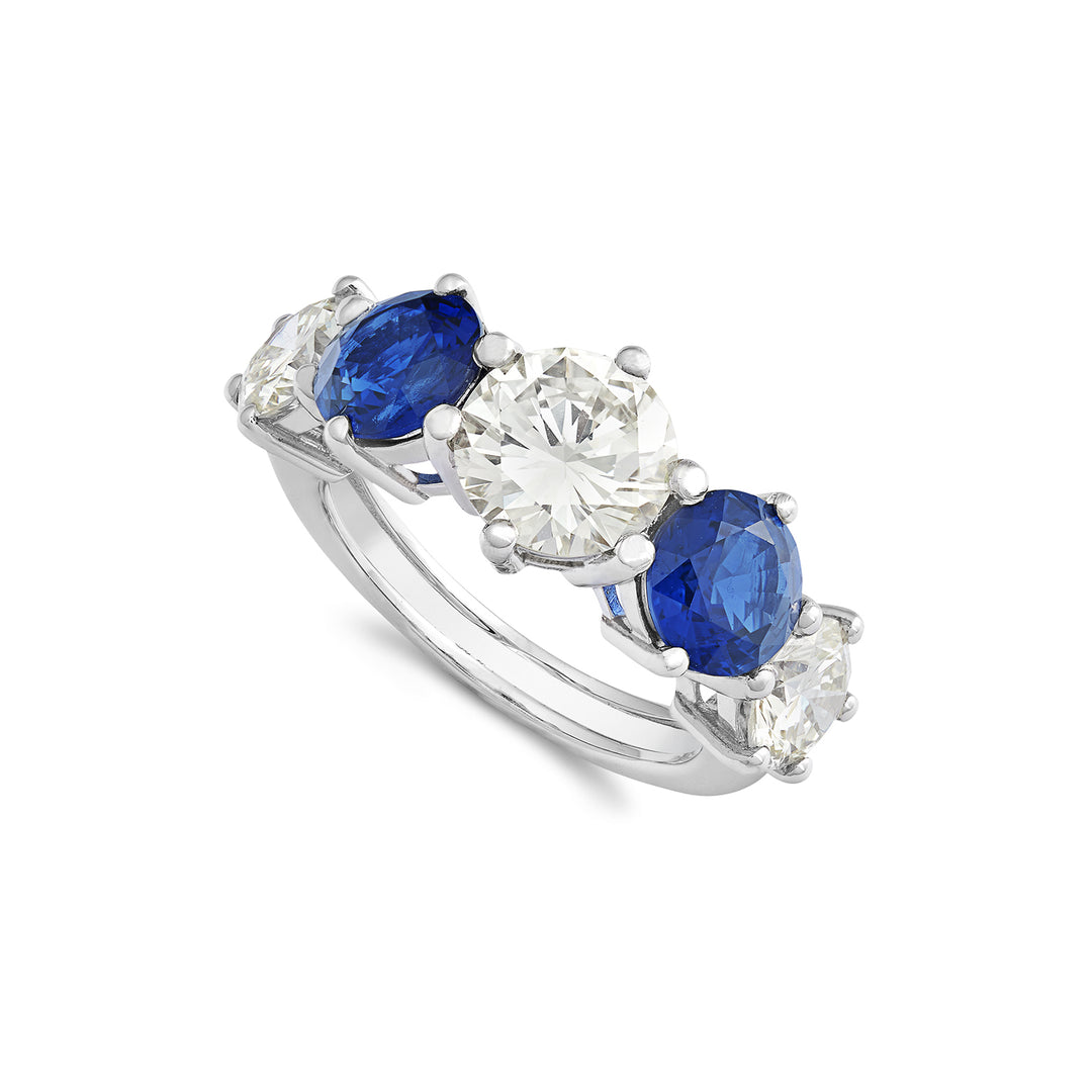 Golay-Diamant- und Saphirring APU373DIZB-19317110048