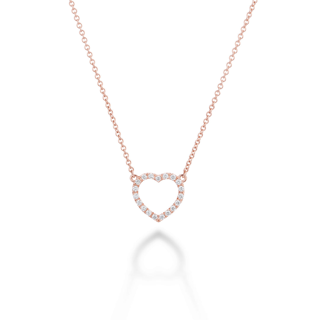 Golay love me choker met medium hart en diamanten GFCU003DI-21315110099