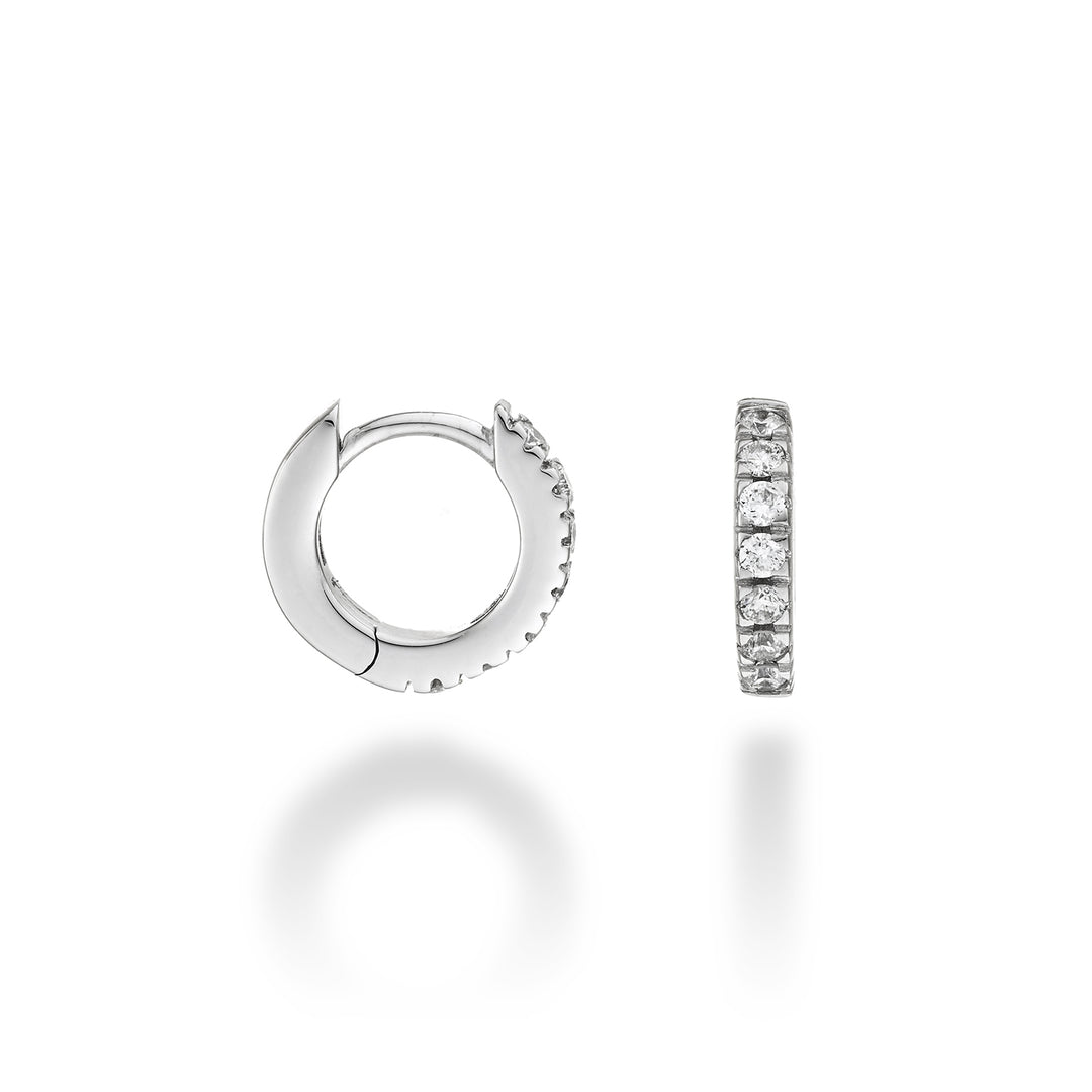 Mikiko oder 18 Karat ct.0,23 Größe 1 Weißgold, Durchm. Ost. 10 mm MO5079O4BR023-1