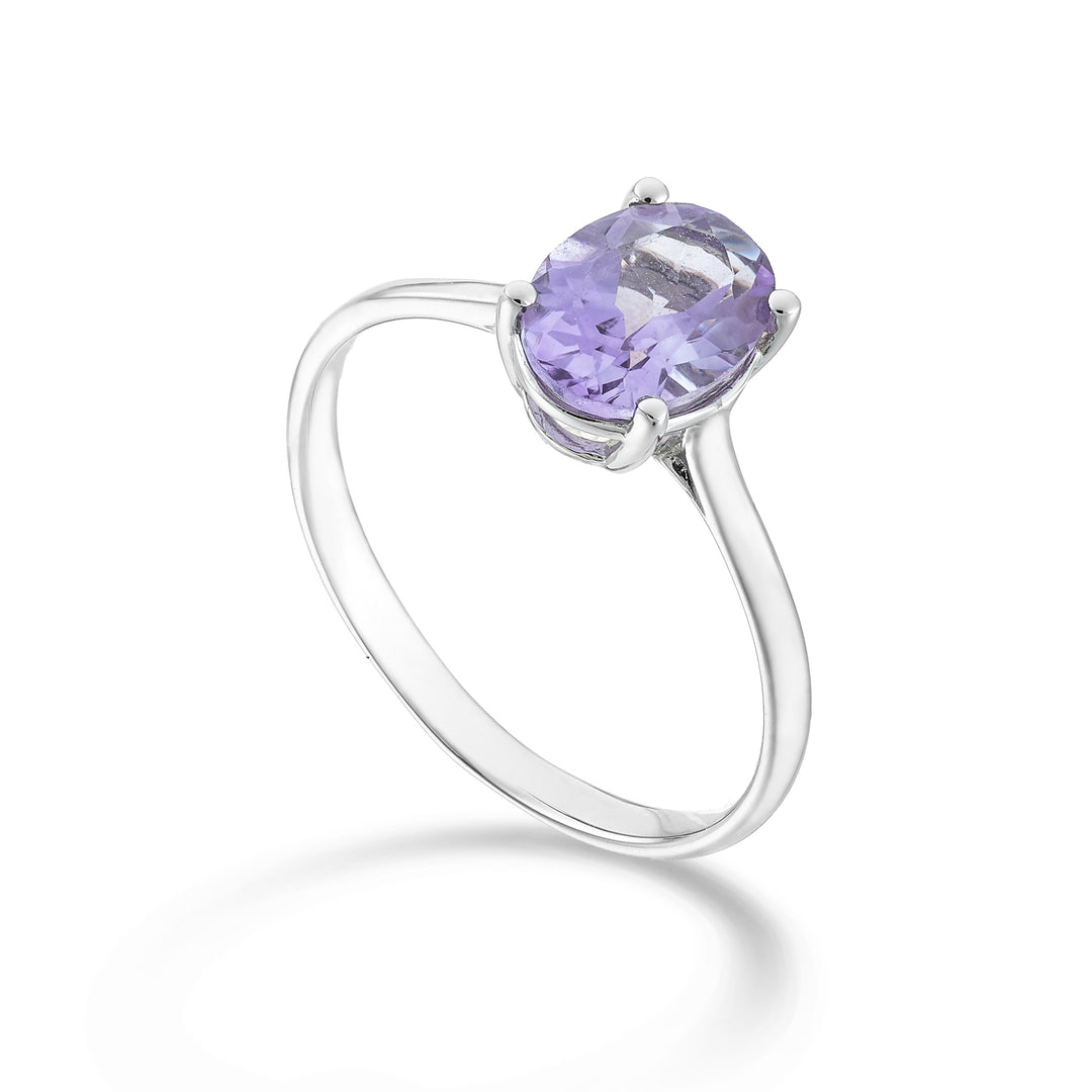 Nihama, ein 18 Karat ovaler Amethyst 8x6 ct.1,10 NA5172O4AMET