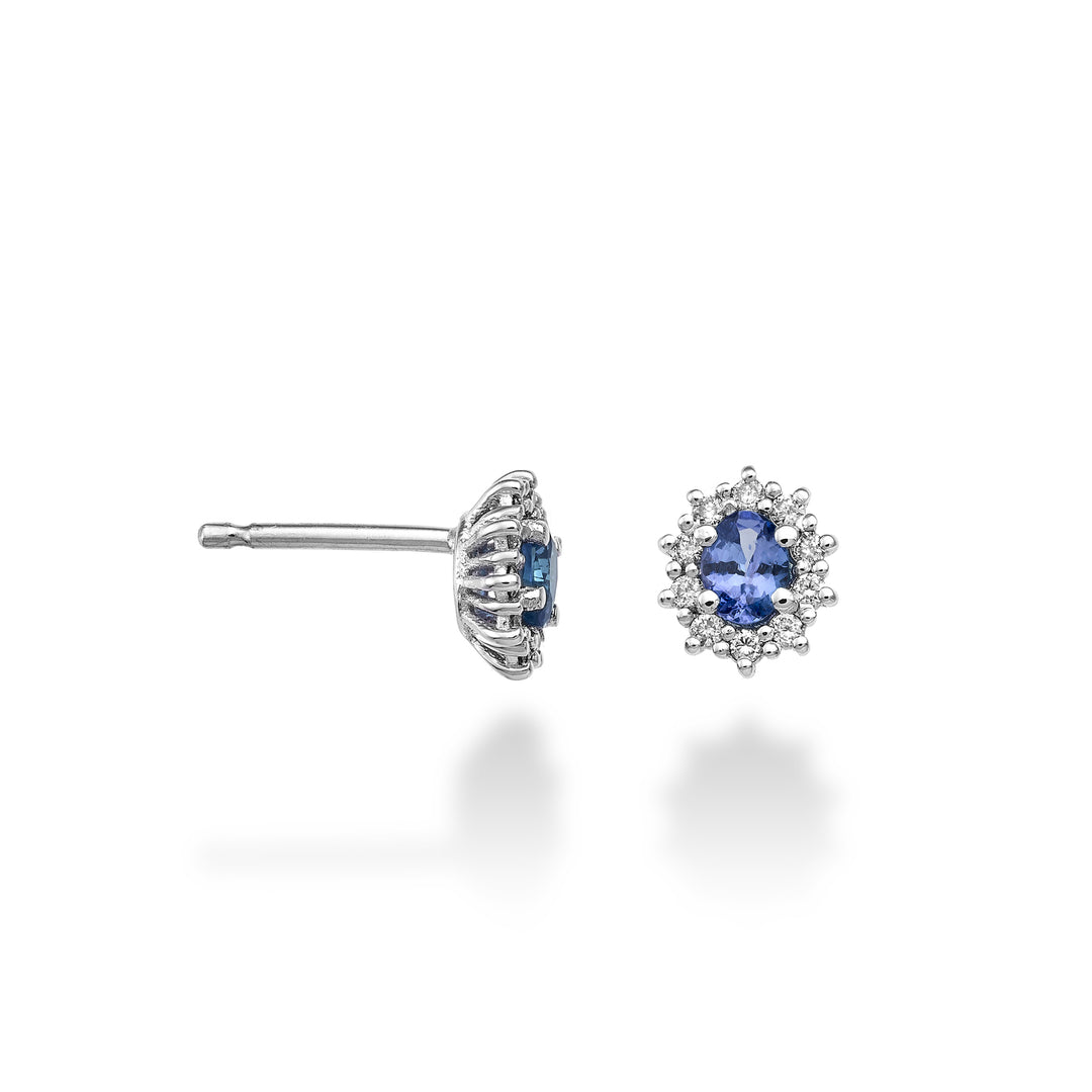Nihama oder 9k ovaler Tansanit 4x3 ct.0,28 Durchm. 0,16 ct NO5103R4TZN