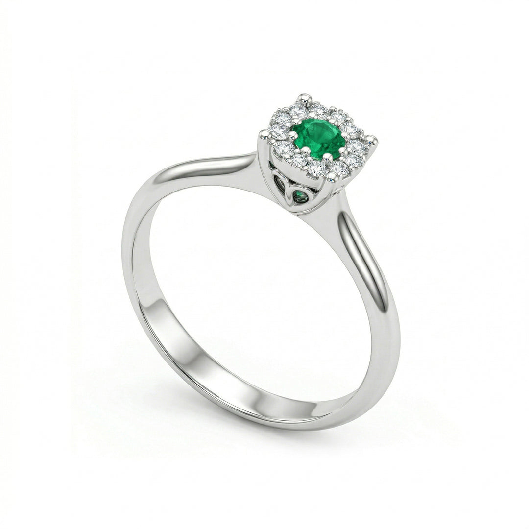 Mikiko ein 18k Smaragd n. ct.0,09 Durchm. 0,10 ct MAGICE01DISMO4