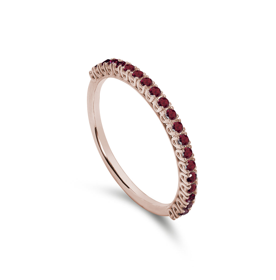 Mikiko en 18k natuurlijke robijnen 0,34 ct roségoud MA5088O3RBN