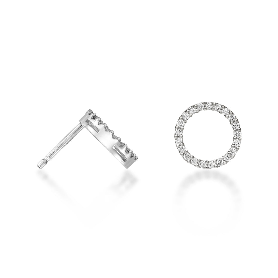Golay oder 18-Karat-Geometrien, kreisförmige Diamanten, 0,25 ct Weißgold GOFCERDIO4